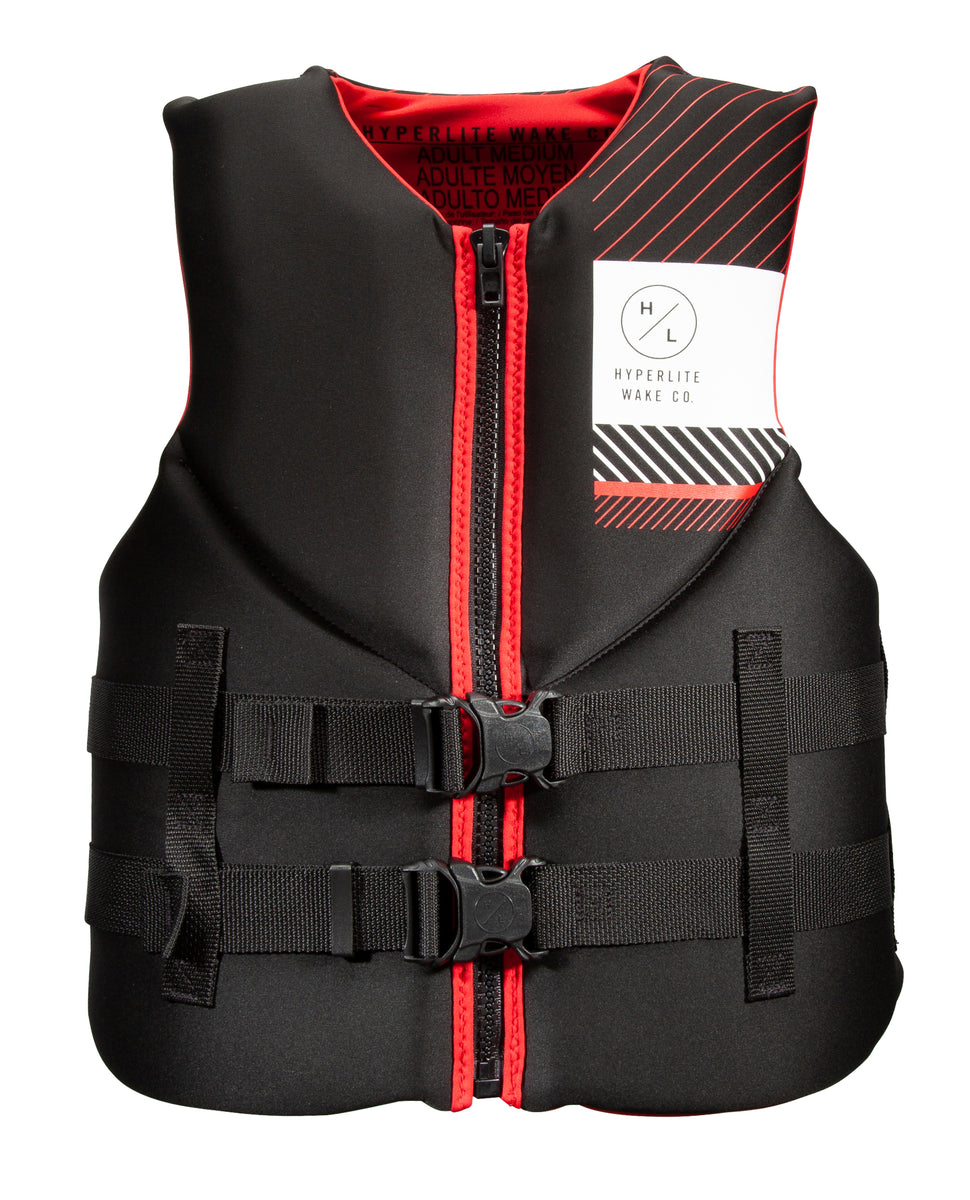 定番のお歳暮 2022 Wake Lifestyle – Blk/Red Vest Neo HRM Indy Mens Hyperlite ライフジャケット