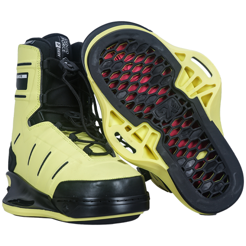 2026 Liquid Force AERO 6X Wakeboard Bindings - Atomic Yellow