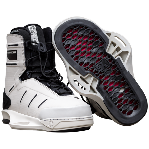 2026 Liquid Force AERO 6X Wakeboard Bindings - White