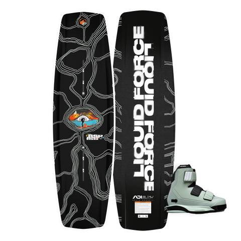 2026 Liquid Force Butterstick Pro Park Wakeboard and Hook 6X Bindings Package