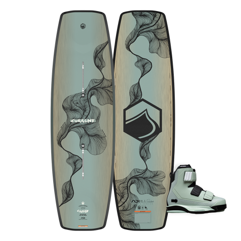2026 Liquid Force Current Park Wakeboard and Hook 6X Bindings Package