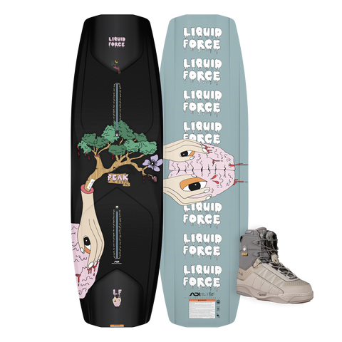 2026 Liquid Force Peak Park Wakeboard and Peak 4D Bindings Package
