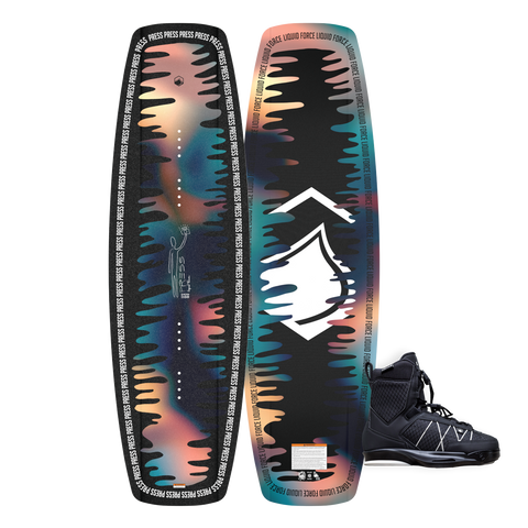 2026 Liquid Force Press Park Wakeboard and TAO Bindings Package