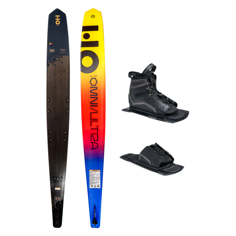 2026 HO Sports Omni Ultra Black Waterski with Stance Ultralite Front Boot and ARTP