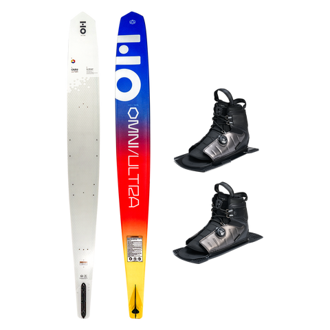 2026 HO Sports Omni Ultra White Waterski with Double Stance ATOP Boots