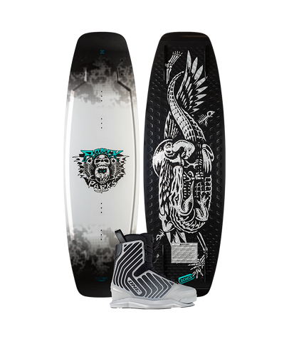 2026 Ronix Parks Wakeboard with One Intuition Boots