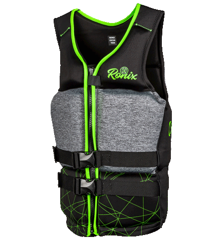 Ronix Driver's Ed - Capella 3.0 - CGA Life Vest - Black / Lime-