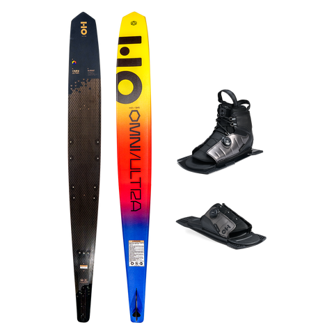 2026 HO Sports Omni Ultra Black Waterski with Stance ATOP and ARTP