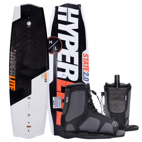 2025 Hyperlite State 2.0 Jr. Wakeboard With Remix Boots
