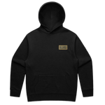 Lifestyle Wake Black and Gold Patch Hoodie