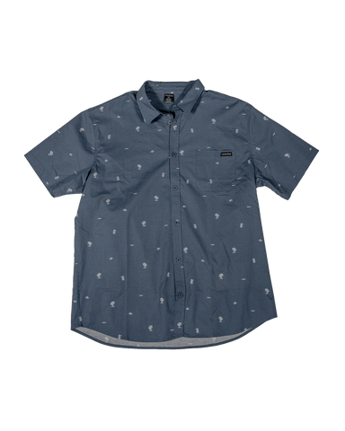 Lifestyle Wake Blue Hawaiian Shirt