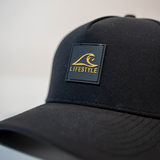 Lifestyle Wake Black and Gold Patch Hat