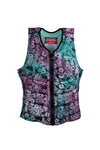 2022 Radar Ladies Lyric - Impact Vest - Black / Floral Fade